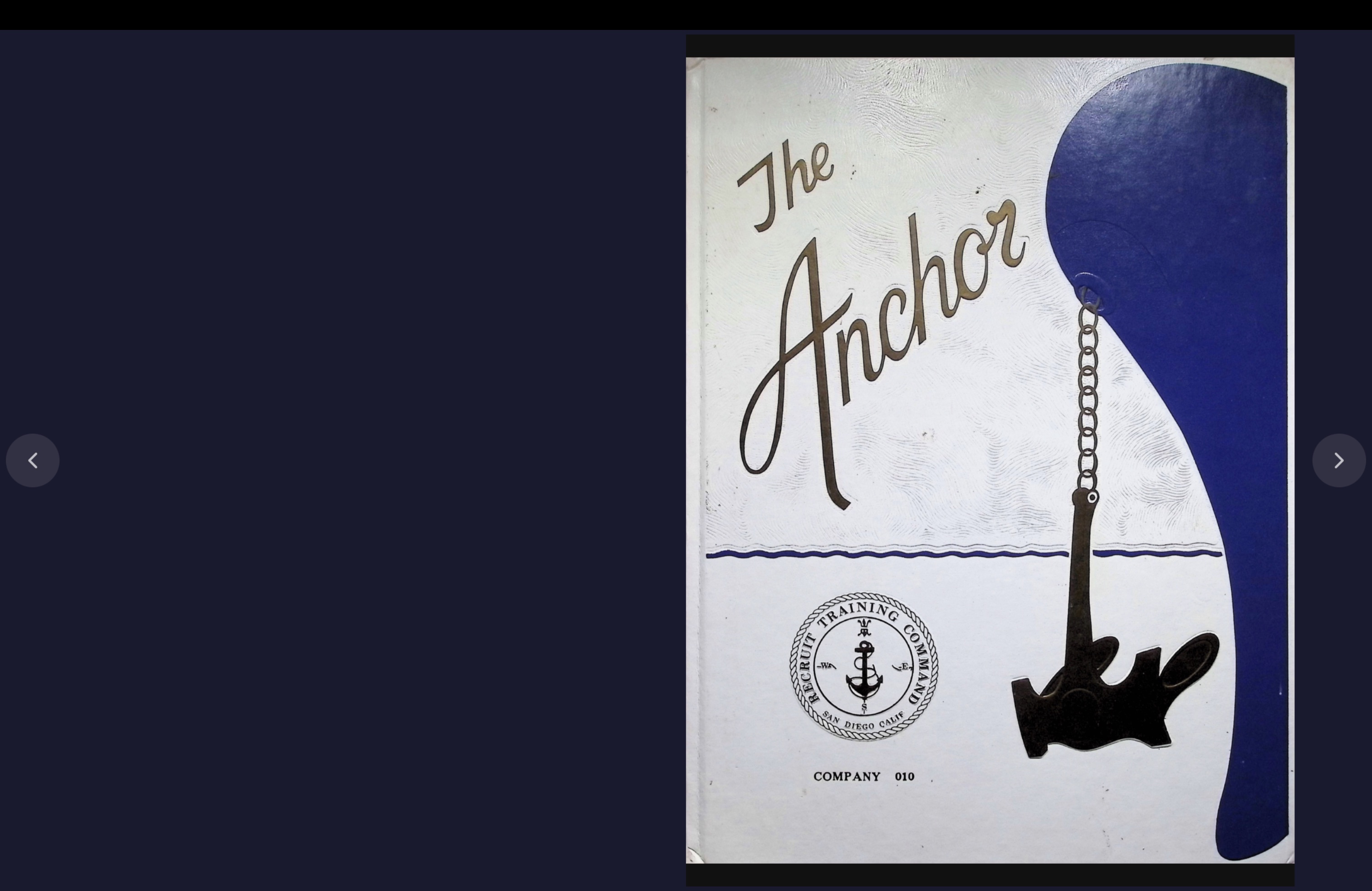 Cover of The Anchor — Navy RTC SDC-010 — in the Beyond Me book viewer